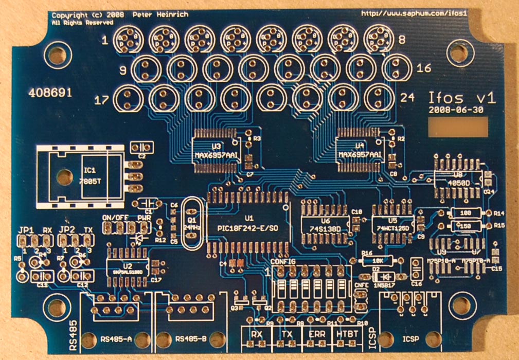 New PCB front